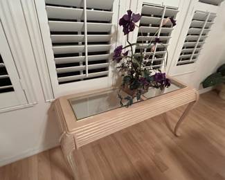 Blonde Wood Sofa Table
