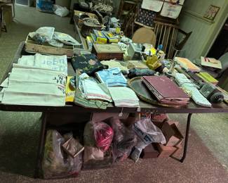 Linens, Dresser Tray, Carriage Lamp