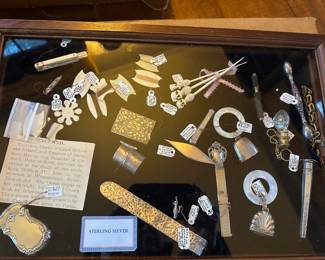 Lots of Antique Sewing Notions - Note the Dealer's Old Price Tags & Descriptions 