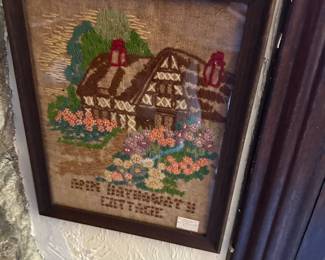 Framed Crewel Work 