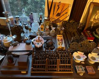 Inkwells, Perfume Bottles, Christmas Tree Fence, Book Stands