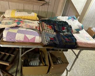 Beautiful Old Quilts, Crazy Quilt, Linens