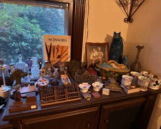 Inkwells, Perfume Bottles, Christmas Tree Fence, Book Stands, Majolica Game Pie Tureen, Door Stops, Shaving Mugs