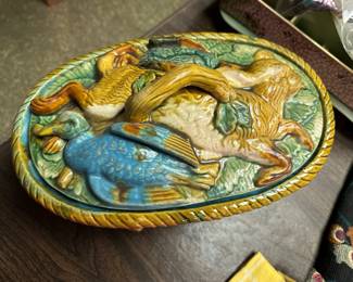 Majolica Game Pie Tureen