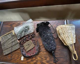 Antique Beaded Bags, Fan