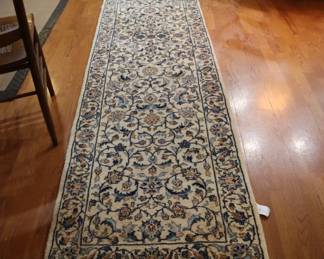 Persian runner in light colors