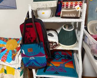 Pendelton Bags, Pillows, Clothing