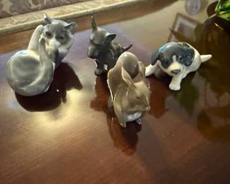 Porcelain animals various makers