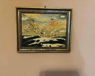 Watercolor and oil small painting