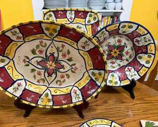 Platters and serving bowls