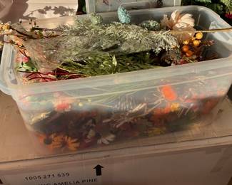 New flowers. Three large boxes. Center pieces.