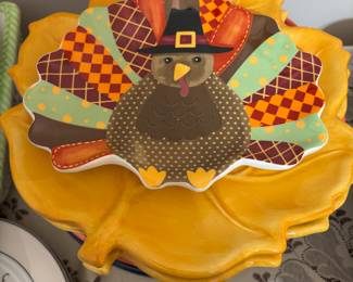 Turkey decor and Fall items.