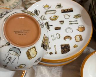 William Sonoma plate and bowl set.