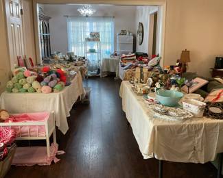 Lots of crafts, stickers, stampers, fabrics, towels and a variety of fun pickings.