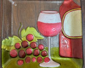 Glass fancy fun tray.