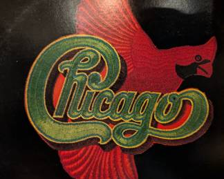 Chicago with Cardinal iron on and poster vinyl album