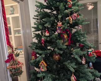 Beautiful German glass ornaments.