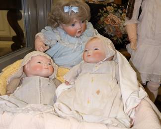 German 19th century baby dolls.