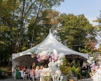 20'x20' tent including 4 sides $2500
Tent top is 1 year old