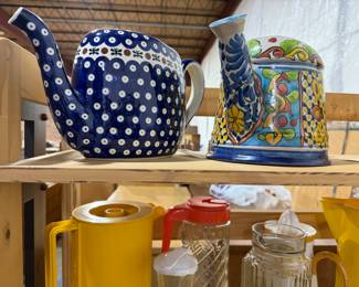 Boleslawiec Polish water pitcher