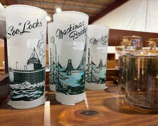 Vintage Michigan Glassware