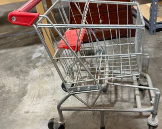 Vintage child's shopping cart