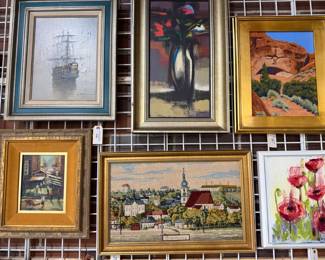 Lots of original vintage art