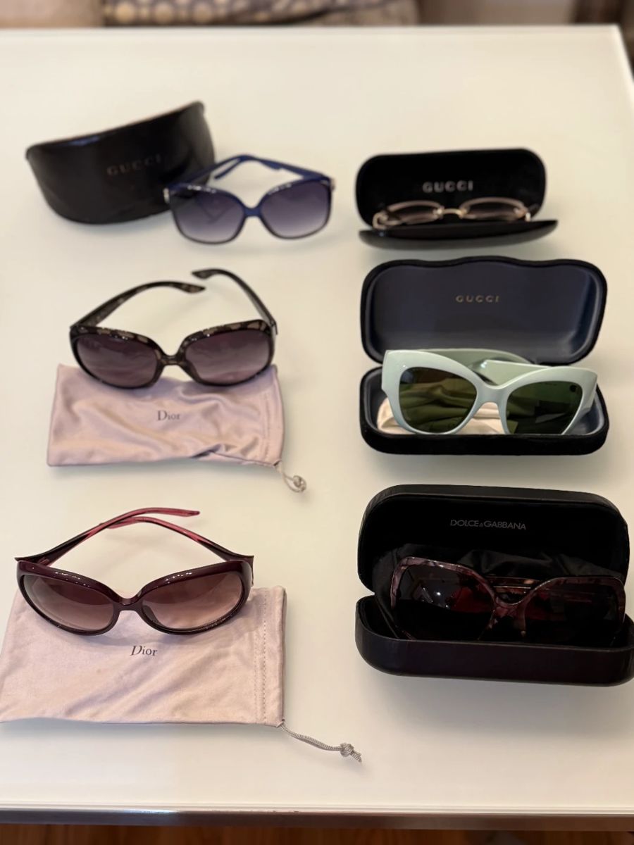 multiple designer sunglasses