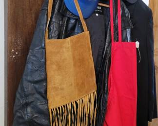 VTG handbags, caps and clothing