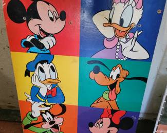 Disney characters pop art