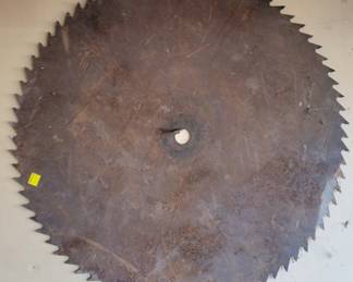 Old sawmill blade