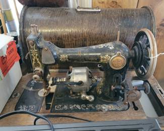 One of 5 sewing machines - varying age