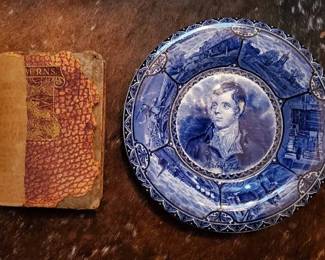 MI193Robert Burns Book And Plate