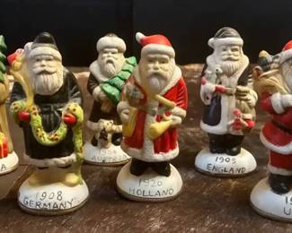 MI190Vintage Collectible Santas From Around the World