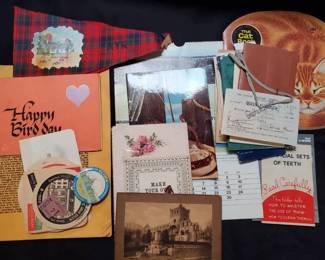 MI187Miscellaneous Vintage Printed Items Etc