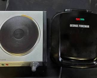 MI210George Foreman Indoor Grill, Cuisinart Burner, Belgian Waffle Maker
