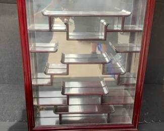 MI133VVintage Chinese Curio Cabinet