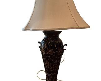 BlacknLacquer Gold Scroll Lamp