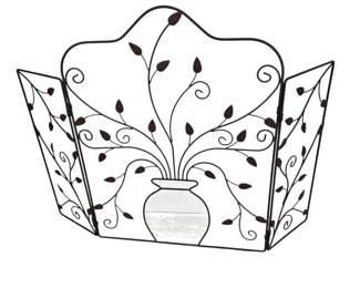 Nice Folding 3 Panel Fireplace Screen