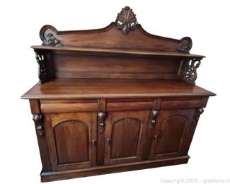 Gorgeous Carved Wood Sideboard