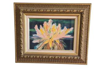 Framed Water Lillies Wall Art