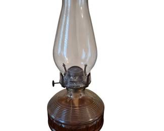 Vintage Glass Oil Lamp