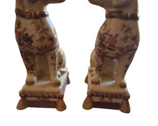 Ceramic Dog Bookends