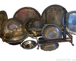 Large Silverplate Lot