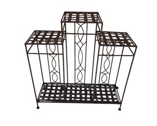 Rectangular Metal Plant Stand