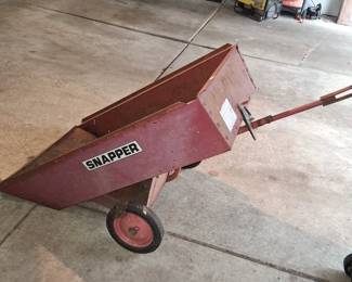 Riding mower cart