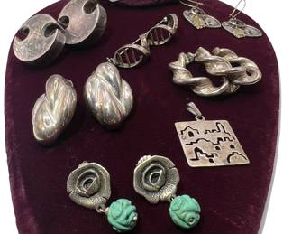 Artisan Signed Sterling Silver Marked Jewelry - Part Two