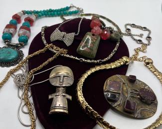 Vintage Givenchy, Sterling Silver Artisan Rachel Gera Pieces