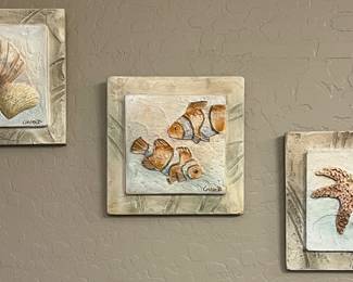 Set/3 Small Art by Connie Baker