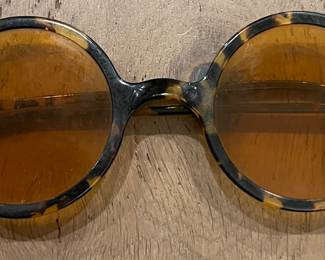 Vintage Wilson RoundAmber Tortise Shell Sunglasses